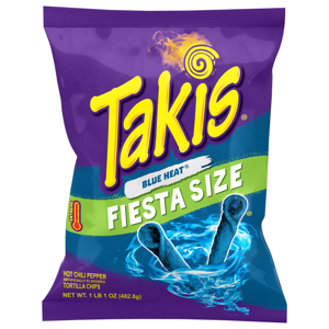 Takis Extreme Blue Heat Tortilla Chips Fiesta Size, 17 oz (1 lb 1 oz) 482.8 g