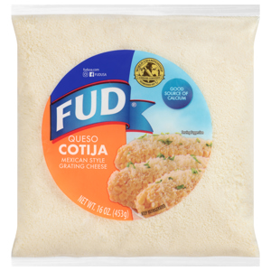 FUD Mexican Style Cotija Grating Cheese, 16 oz (453 g)
