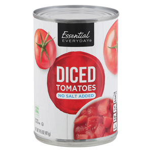 Essential Everyday Tomatoes, No Salt Added, Diced, 14.5 oz (411 g)