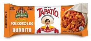 Tapatio Burrito 8z Sausag & Eggs