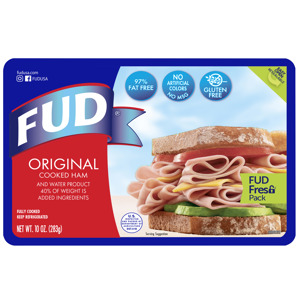 FUD Cooked Ham, Original, 10 oz (283 g)