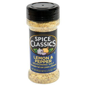Spice Classics Lemon & Pepper Seasoning Salt, 3.75 oz (106 g)