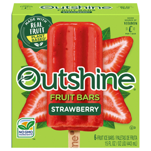Outshine Strawberry Fruit Bars, 6 fruit ice bars [15 fl oz (443 ml)]