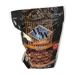 Wilmar Ground Beef Patties, 73/27, 10 ct, 40 oz