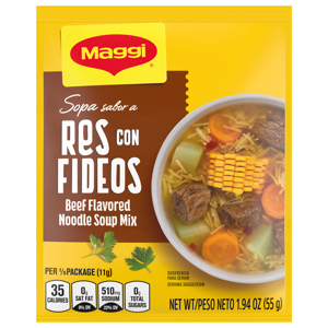 Maggi Noodle Soup Mix, Beef Flavored, 1.94 oz (55 g)