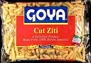 Goya Cut Ziti Pasta, 16 oz