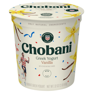 Chobani Nonfat Vanilla Greek Yogurt, 32 oz (2 lb) 907 g