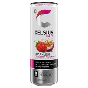 Celsius Sparkling Strawberry Passionfruit Energy Drink, 12 fl oz (355 ml)