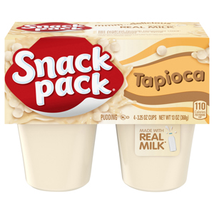 Snack Pack Tapioca Pudding, 4 - 3.25 oz cups [13 oz (368 g)]