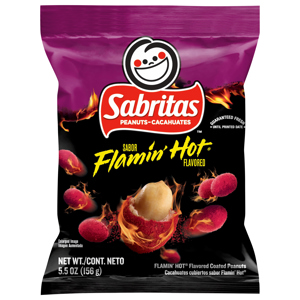 Sabritas Flamin' Hot Flavored Peanuts, 5.5 oz (156 g)