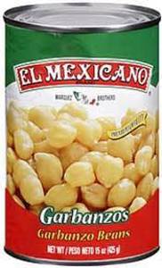 El Mexicano Garbanzo Beans, 15 oz