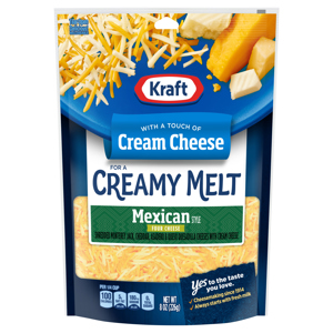 Kraft Mexican Style Four Cheese Cream Cheese, 8 oz (226 g)