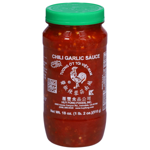 Huy Fong Sauce, Chili Garlic, 18 oz (1 lb 2 oz) 510 g