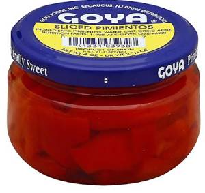 Goya Pimientos, Sliced, 4 oz