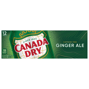 Canada Dry Ginger Ale, 12 - 12 fl oz (355 ml) cans [144 fl oz (4.3 l)]