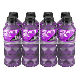Powerade Sports Drink, Grape, 8 - 20 fl oz (1.25 pt) 591 ml bottles