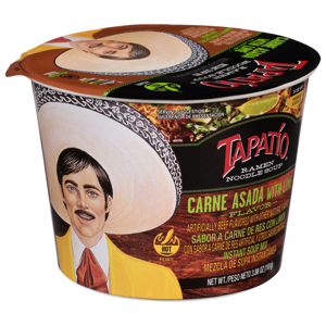 Tapatio Hot Carne Asada with Lime Flavor Ramen Noodle Soup, 3.88 oz (110 g)