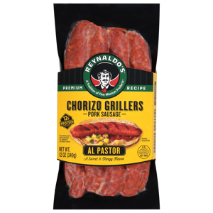 Reynaldo's Premium Recipe Chorizo Grillers Al Pastor Pork Sausage, 12 oz (340 g)
