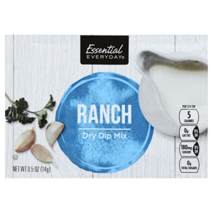 Essential Everyday Dip Mix, Dry, Ranch, 0.5 oz (14 g)