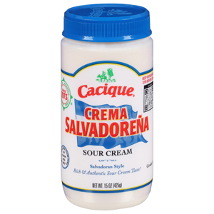 Cacique Sour Cream, Crema Salvadorena, Salvadoran Style, 15 oz (425 g)