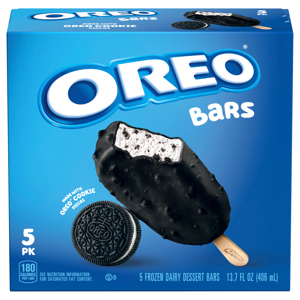 Oreo Frozen Dairy Dessert Bars, 5 Pack, 5 bars [13.7 fl oz (406 ml)]