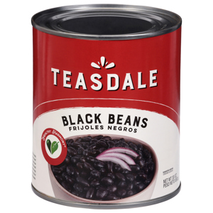Teasdale Black Beans, 30 oz (850 g)