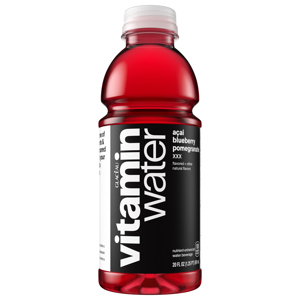 Vitaminwater Nutrient Enhanced Water Beverage, XXX, Acai Blueberry Pomegranate, 20 fl oz (1.25 pt) 591 ml