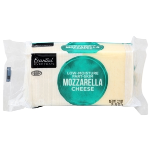Essential Everyday Cheese, Part-Skim, Mozzarella, Low-Moisture, 32 oz (2 lb) 907 g