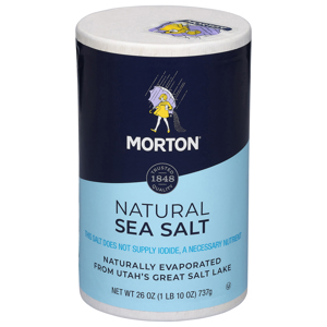 Morton Sea Salt, Natural, 26 oz (1 lb 10 oz ) 737 g