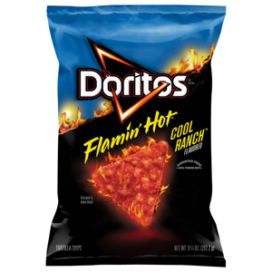 Doritos Flamin' Hot Cool Ranch Flavored Tortilla Chips, 9.25 oz (262.2 g)