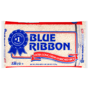 Blue Ribbon Rice, Extra Long Grain, Enriched, 5 lb (80 oz) 2.27 kg