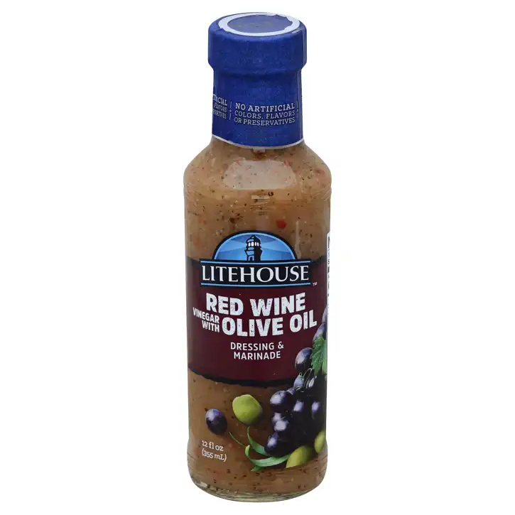 litehouse red wine olive oil dressing Litehouse Dressing & Marinade, Red Wine Vinegar with Olive Oil, 12 fl oz  (355 ml)