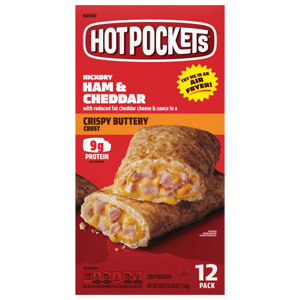 HOT POCKETS Hickory Ham & Cheddar Crispy Buttery Crust Frozen Snacks 54 oz.