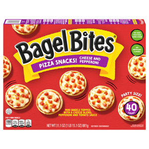 Bagel Bites Cheese and Pepperoni Pizza Snacks Party Size!, 40 count [31.1 oz (1 lb 15.1 oz) 881 g]