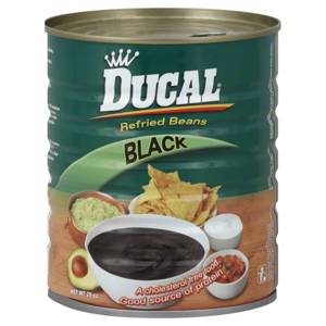Ducal Black Beans, Refried, 29 oz (823 g)