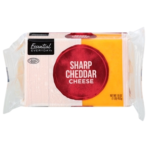 Essential Everyday Cheese, Sharp Cheddar, 16 oz (1 lb) 453 g