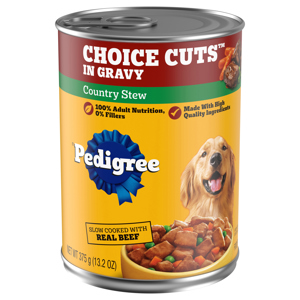 Pedigree Choice Cuts in Gravy Country Stew Food for Dogs, 375 g (13.2 oz)