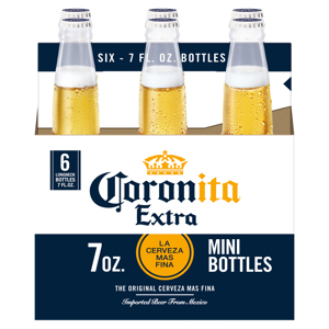 Coronita Extra Beer, Mini Bottles, 6 - 7 fl oz bottles