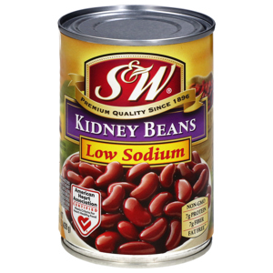 S&W Low Sodium Kidney Beans, 15.5 oz (439 g)