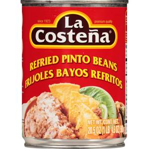 La Costena Pinto Beans, Refried, 20.5 oz (1 lb 4.5 oz) 580 g