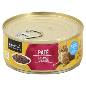 Essential Everyday Cat Food, Pate, Salmon Dinner, 5.5 oz (156 g)