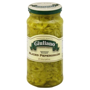Giuliano Peperoncini, Sliced, 16 fl oz (1 pt) 473 ml