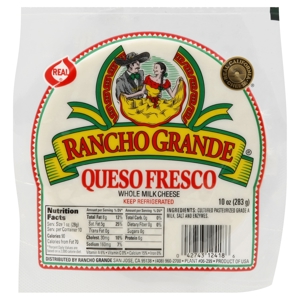 Rancho Grande Cheese, Queso Fresco, Whole Milk, 10 oz (283 g)