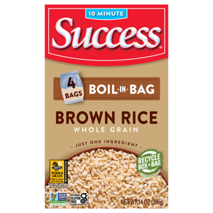 Success Brown Rice, Whole Grain, Boil-in-Bag, 14 oz (396 g)
