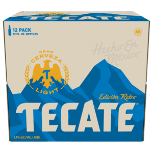 Tecate Lager Light Beer, 12 - 12 fl oz bottles