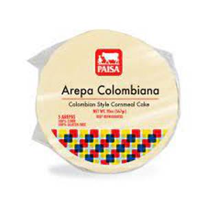 Paisa Arepa Colombiana Blanca, Cornmeal Cake, 5 ct, 20 oz