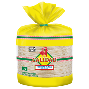 Calidad Corn Tortillas, 72 each [60 oz (3 lb 12 oz) 1.7 kg]