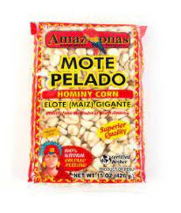 Amazonas Mote Pelado, Hominy Corn, 15 oz