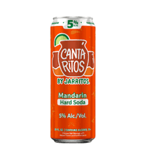 Cantaritos Hard Soda, Mandarin, 25 fl oz