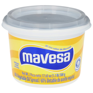 Mavesa Vegetable Oil Spread, 60%, 17.63 oz (1.1 lb) 500 g